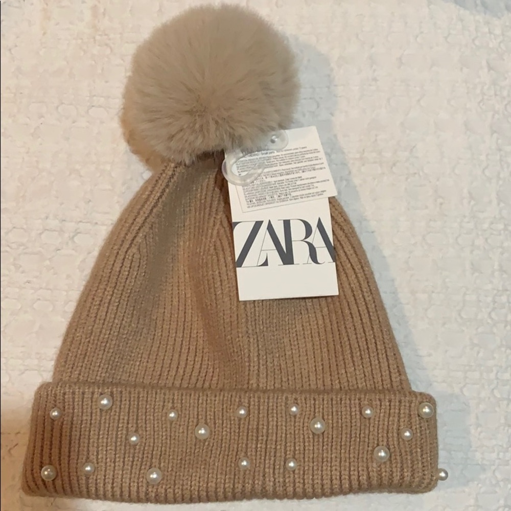 Girls Zara Beanie with Pearls